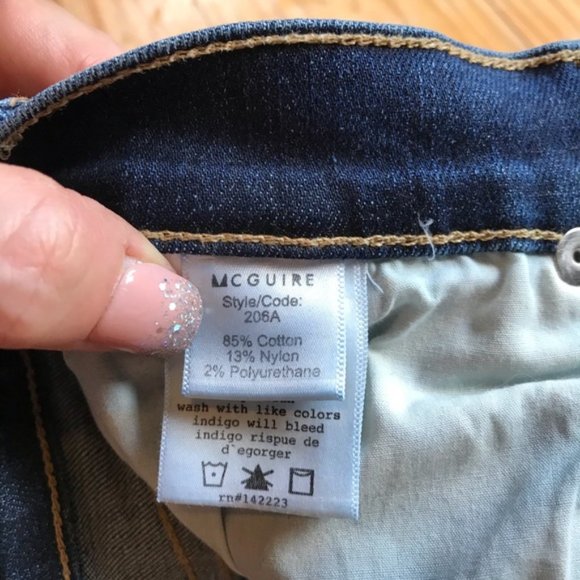 McGuire Vintage Stars Mid-Rise Cropped Jeans - Picture 5 of 8